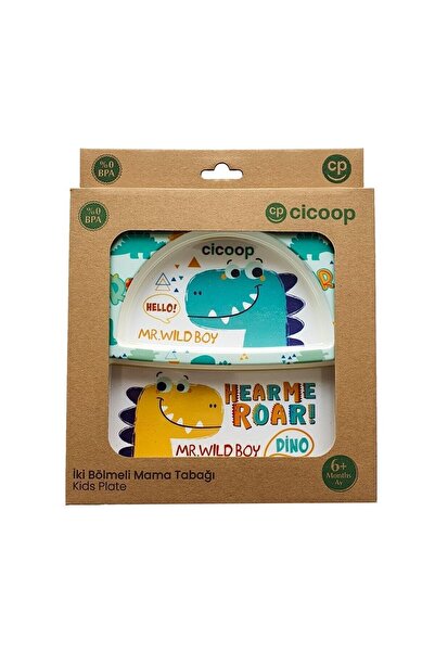 Cicoop Dino Bölmeli Mama Tabağı