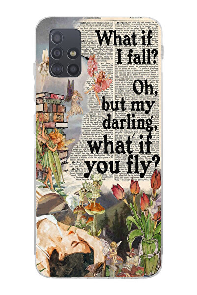 moonset Samsung Galaxy A51 Uyumlu What If Tasarımlı Baskılı Şeffaf Telefon Kı...