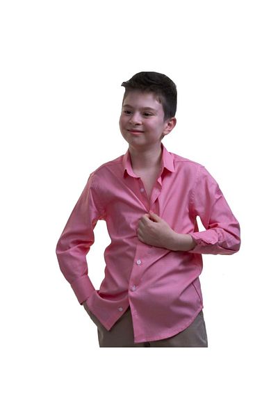 Exve Exclusive Κόκκινο και άσπρο Gingham Exve Itayan γιακά Παιδικό πουκάμισο