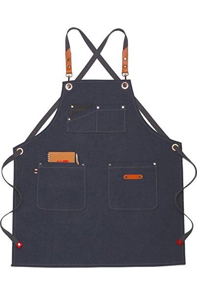 YDZ Boyundan Askılı Mutfak Önlüğü Master Chef Barista Cafe Restaurant Şef Gar...