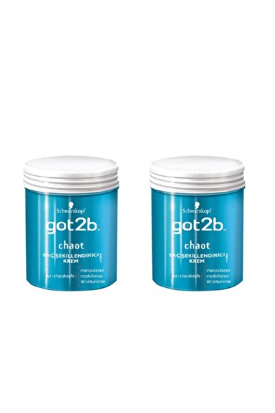Schwarzkopf Got2b Chaotic Saç Şekillendirici Krem 100 Ml X2 Adet