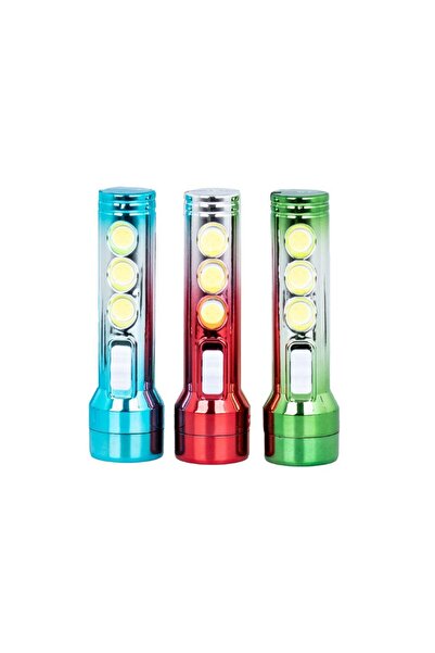 powerdex PD-105 400 Lümen Şarjlı Ledli El Feneri 2 Modlu Sos ve Cob