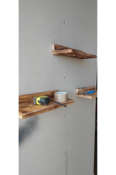 VENTO HOME Ahşap duvar rafı çok amaçlı 3 adet dir ürün