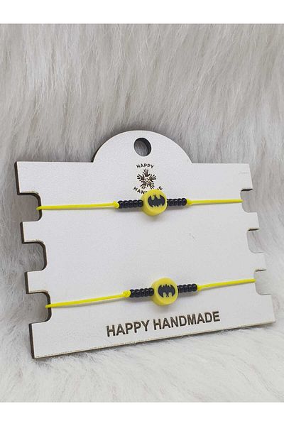 HAPPY HANDMADE Superhero Combined Father Son Love Bracelet Adjustable Bracelet