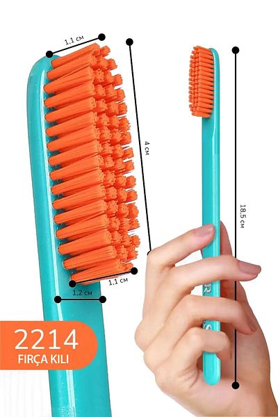 R.O.C.S. R.O.C.SXL CLEAN – TOOTH BRUSH FOR EXTRA CLEANING - GREEN HANDLE