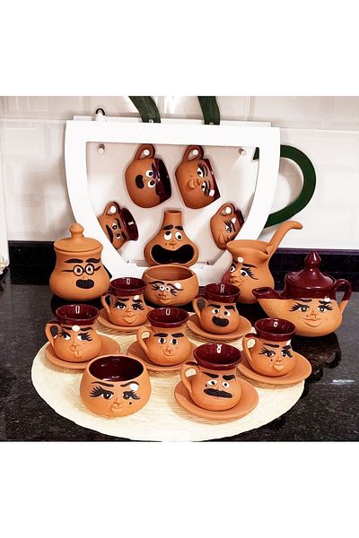 HerşeyTopraktan Handmade Emoji Coffee & Tea Set