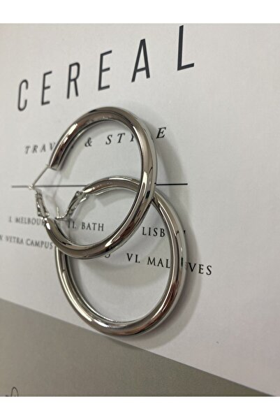 stainles steel Çelik Büyük Halka Küpe