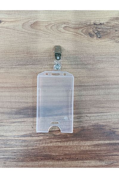Limitless Name Badge Case Vertical Card Protector Transparent Name Badge Holder with Metal Latch