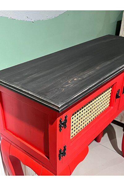 Evperisiym Ahşap Hazeranlı Dresuar 80x35x75 Cm