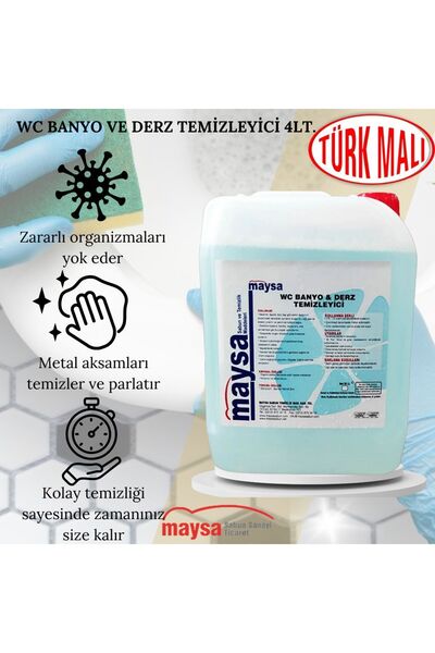 Maysa Sıvı Duşakabin Derz Ve Fayans Temizleyici 4lt.