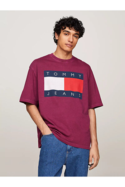Tommy Hilfiger تي شيرت رجالي TJM OVZ BIG FLAG TEE EXT