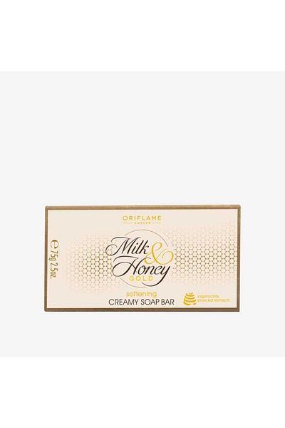 Oriflame Milk & Honey Gold Softening Creamy Soap Containing Organic Source Milk and Honey Extracts