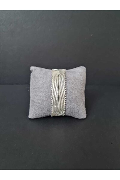 AntiqueMiyuki Balık Sırtı Gümüş Miyuki Bileklik