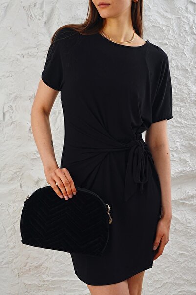 ESPİNA Sandy Fabric Mini Dress - Side Tie