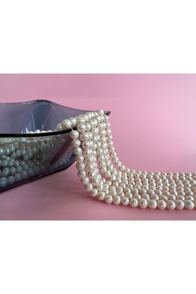 ŞİFA SHOP Natural Pearl String 8 Mm