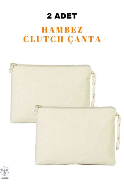 ALERSS Clutch Çanta - Makyaj Portföy Çantası - Cüzdan - Kalemlik - Hambez Çanta