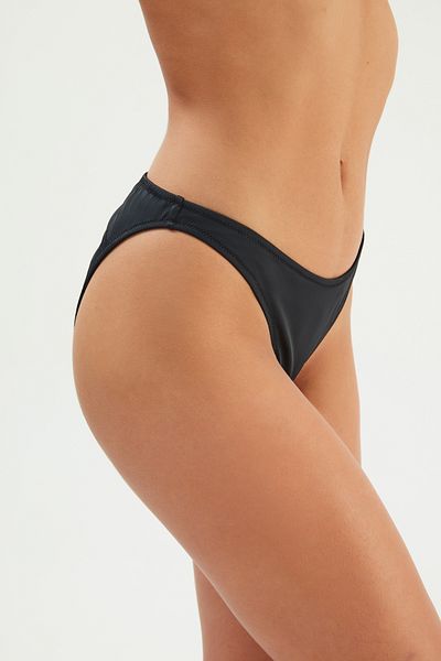 Eros 2527esmm Μαύρο Brazilian Bikini Bottom - Back Gathered