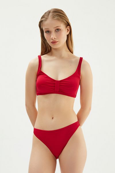 Eros 2508 Esmm Top de bikini cu buclă roșu închis