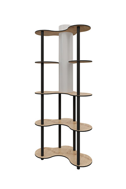 messer Mariposa Lambader Kitaplık Meşe