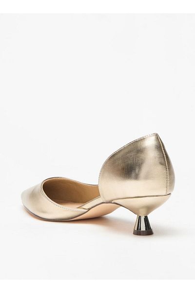 Flora Bella by Shoexpress Flora Bella Solid Slip-On Shoes with Kitten Heels