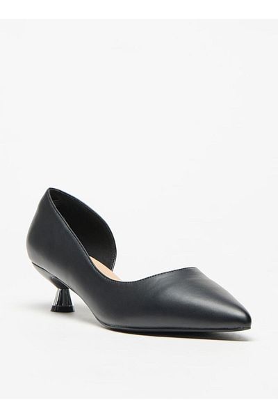 Flora Bella by Shoexpress Flora Bella Solid Slip-On Shoes with Kitten Heels