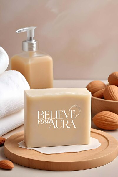 Believe Your Aura صابون اللوز الحلو - صابون زيت اللوز الحلو الطبيعي 100% مصنو...