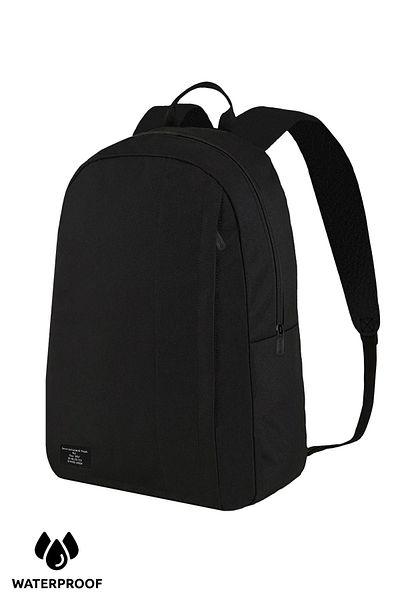 D'VERS Rucsac negru impermeabil pentru zi cu zi
