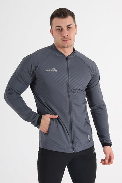 Diadora Elite Camping Tracksuit Single Top Anthracite