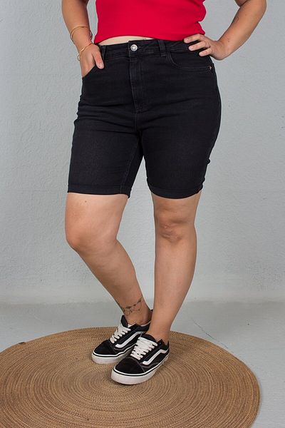 Truva XXL Black Denim Shorts - Plus Size Women's Clothing