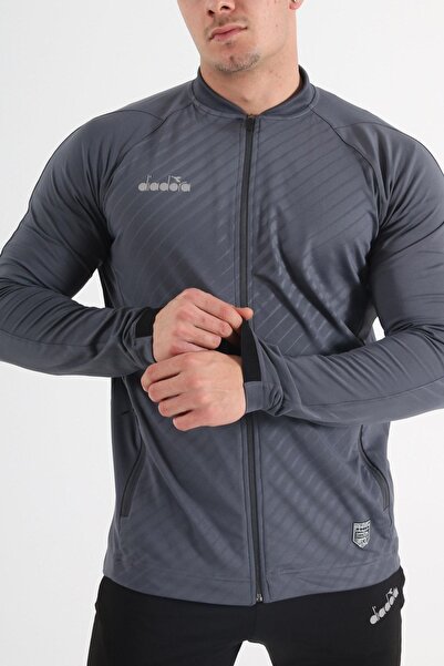 Diadora Elite Kamp Eşofmanı Tek Üst Antrasit