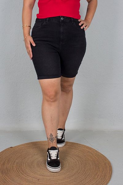 Truva XXL Black Denim Shorts - Plus Size Women's Clothing