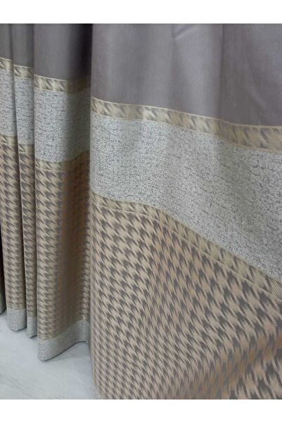 Vinaldi Rüyaper Azur Πάνελ Φόντο Κουρτίνα Dsn:671031 V:5421 R:μπεζ Μονόφυλλο Συμπιεσμένο Πτυσσόμενο