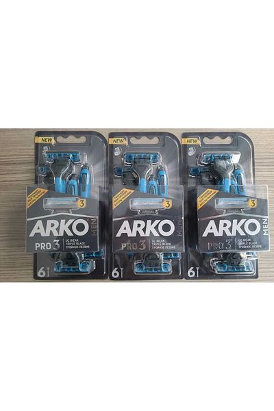 ARKO Men's Razor Pro 3 6 Pieces X3 PIECES