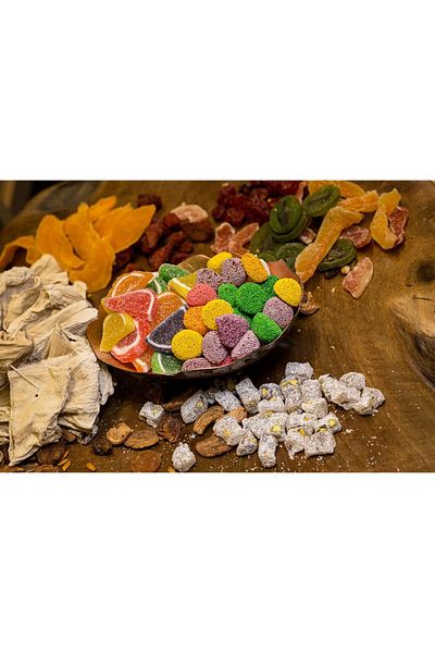 Turuncu Kuruyemiş Fruity Jelly Turkish Delight 150 Gr