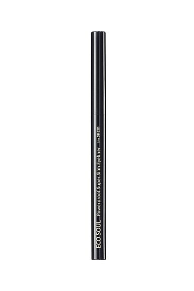 THE SAEM Eco Soul Powerproof Super Slim Eyeliner Bk01(extra Fine Water Resistant Black Eye Liner) - 6.5gr