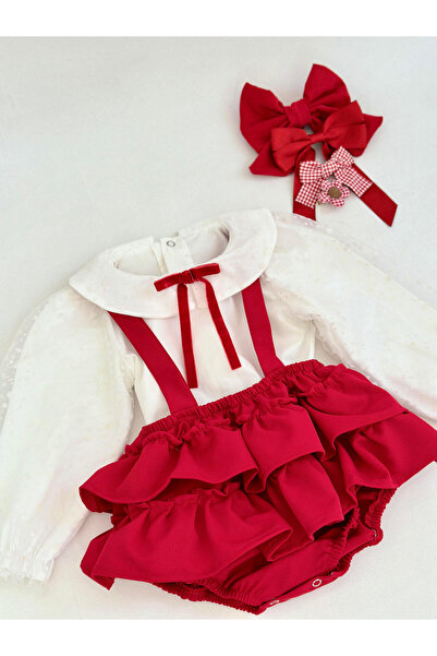 BİHAYALBİÇOCUK Maysa Kırmızı Romper