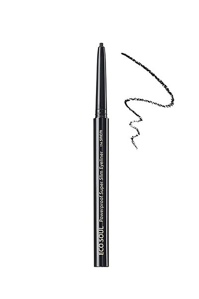 THE SAEM Eco Soul Powerproof Super Slim Eyeliner Bk01(extra Fine Water Resistant Black Eye Liner) - 6.5gr