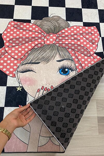 DEKOMOD Dekoratif Dijital Baskılı Kaymaz Taban Mutfak Halısı