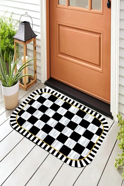 DEKOMOD Decorative Digital Printed Door Front-Kitchen Countertop Non-Slip Leather Base Mat