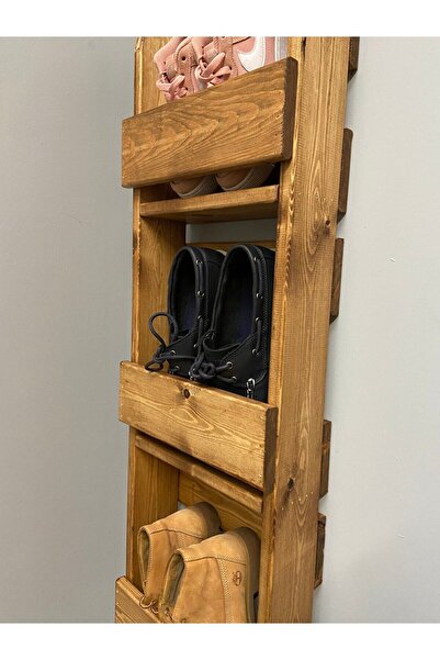 Master Hands Dikey Ayakkabılık - Yükseklik 98 Cm - Ayakkabı Rafı - Ayakkabılık - Ahşap Ayakkabılık