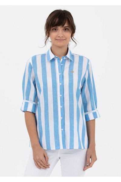 U.S. Polo Assn. Cămașă Ataro cu dungi albastre Saks