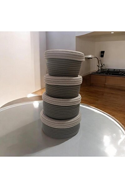 ModaCardin 4-комплектний кошик з джуту та лози з кришкою - спеціальний дизайн...