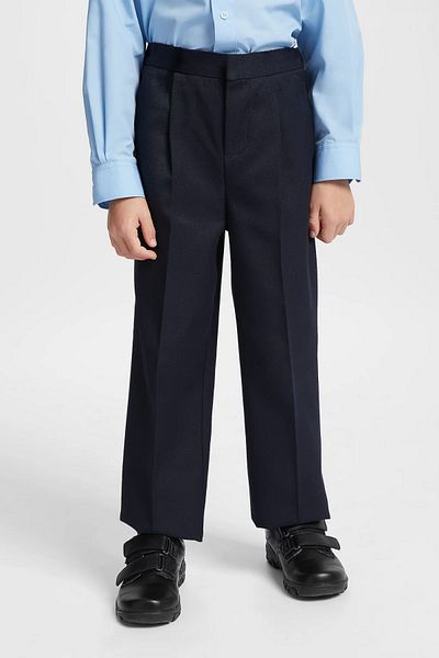 BayBayan Navy Blue Lycra Children's Sweatpants - Casual Fabric School Pants