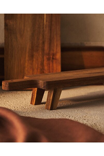 Wıldwood Doğal Ahşap Ayaklı Kesim Ve Sunum Standı Tahtası Natural Renk 47cmx1...