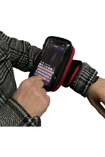 BİKE SKY Motobros Motosiklet Kola Takılan Çantalı Telefon Tutucu Kol Telefon ...