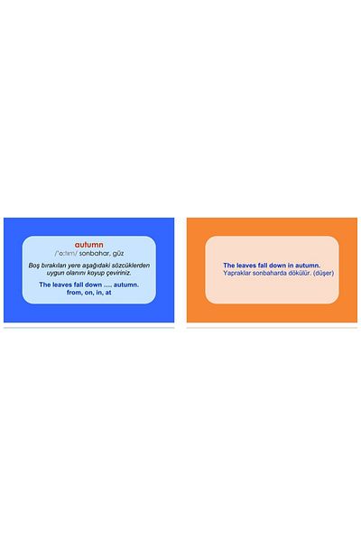 Fono Yayınları English Teaching Cards 1 First 300 Words