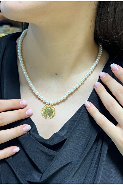 kuyumcu nurettin Yarım Altın İnci Kolye