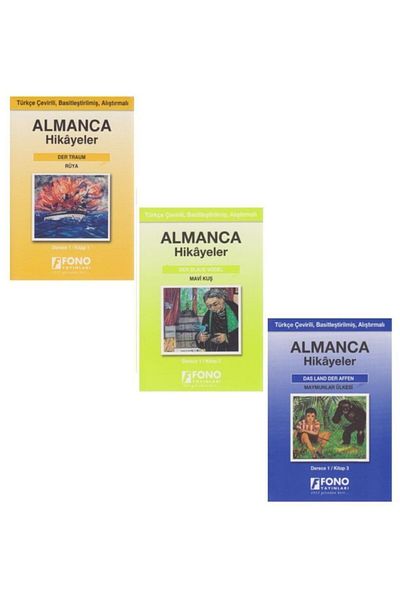 Fono Yayınları Fono German Turkish Stories Grade 1 (3 Books)