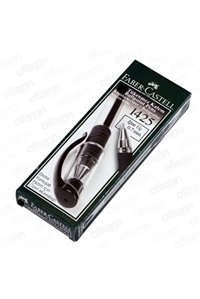 Faber Castell Faber-castell 50 Pieces Box 1425 Needle Point Ballpoint Pen Bla...
