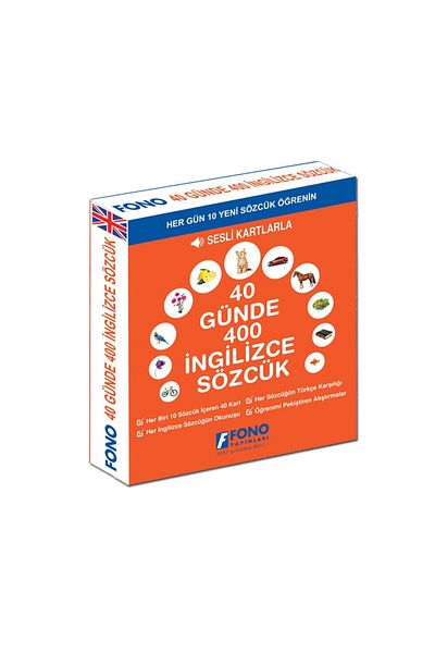 Fono Yayınları English in 40 Days Set - (with audio Cards)